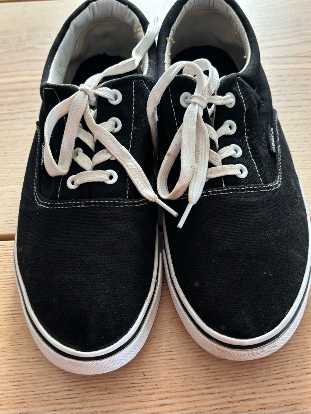 Osiris Black Canvas Low-Top Sneakers with White Laces